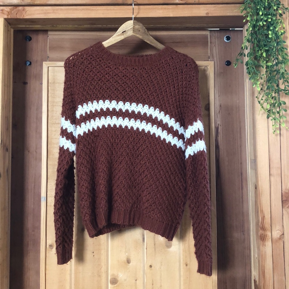 Oversized knit sweater